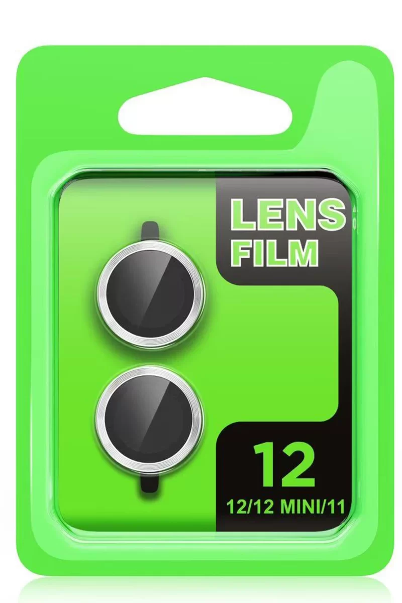 Newface Apple iPhone 12 Mini Raze Metal Kamera Lens - Kırmızı