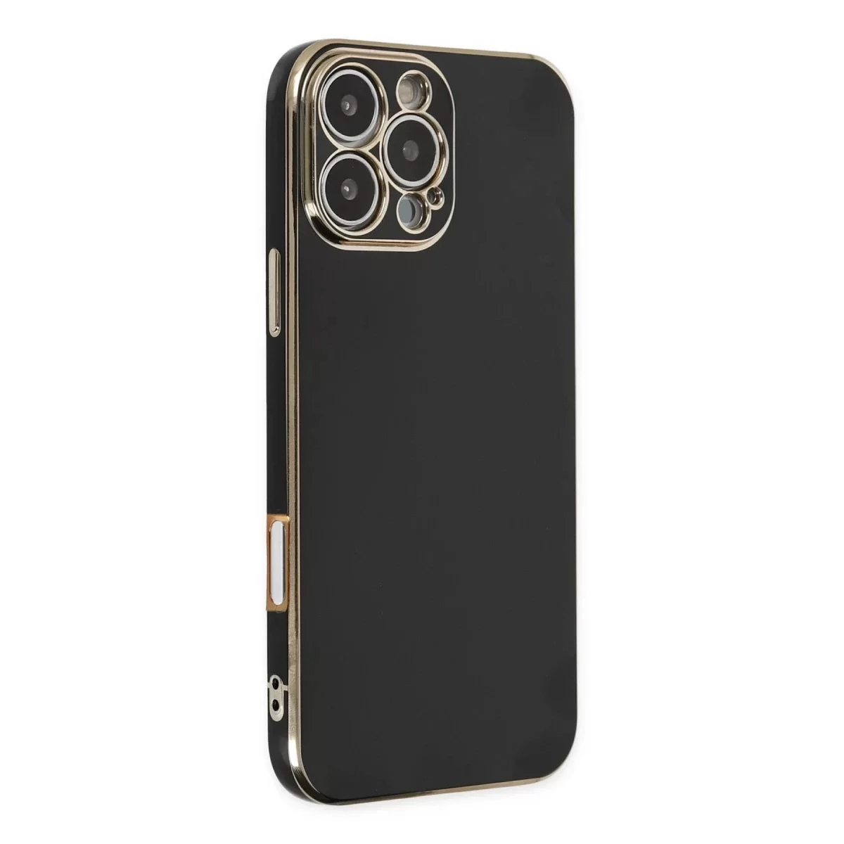 Newface Apple iPhone 16 Pro Max Kılıf Volet Silikon - Siyah