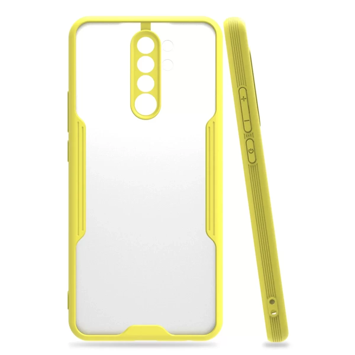 Newface Xiaomi Redmi Note 8 Pro Kılıf Platin Silikon - Sarı
