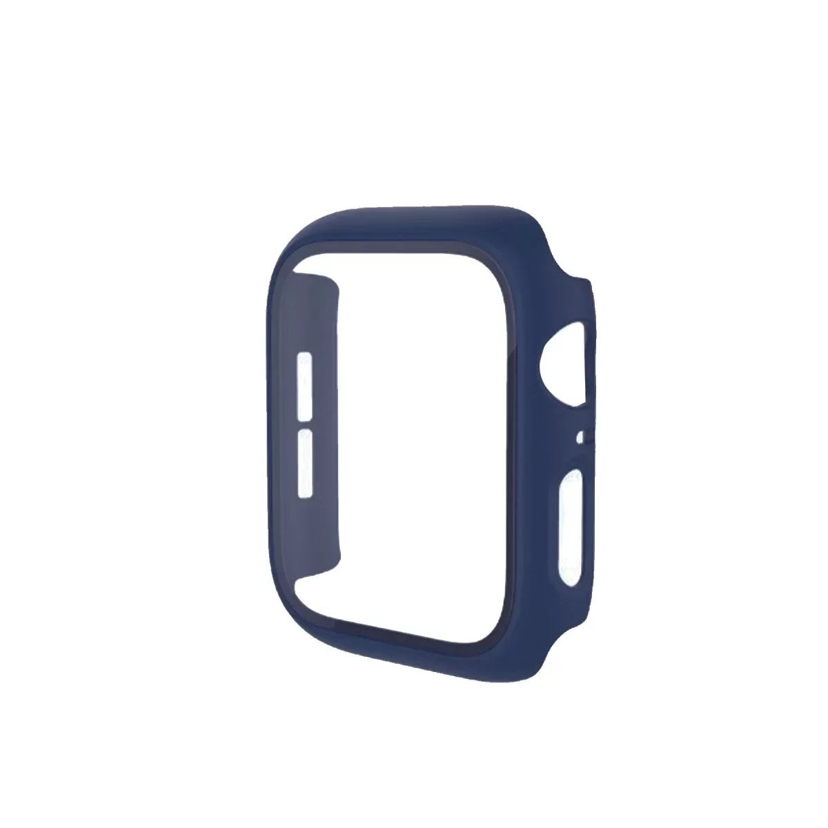 Newface Apple Watch 41mm Camlı Kasa Ekran Koruyucu - Mavi