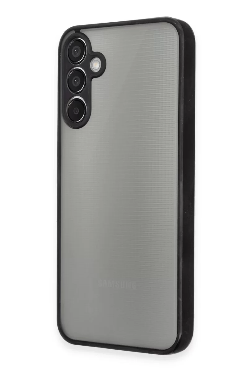 Newface Samsung Galaxy M15 Kılıf Montreal Silikon Kapak - Siyah
