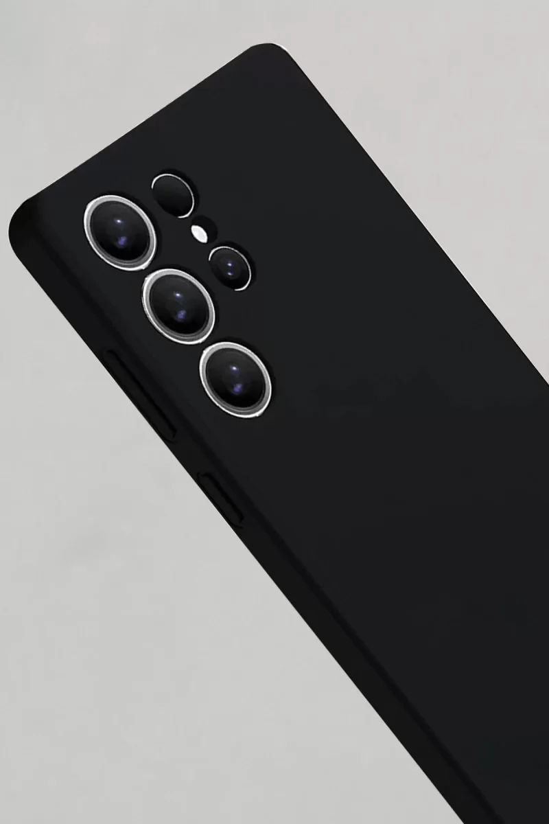 Newface Samsung Galaxy S25 Ultra Kılıf Nano içi Kadife Silikon - Siyah