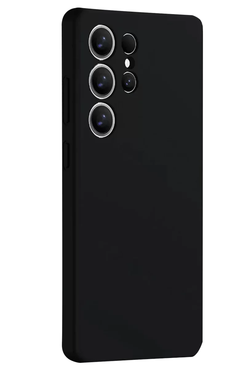 Newface Samsung Galaxy S25 Ultra Kılıf Nano içi Kadife Silikon - Siyah