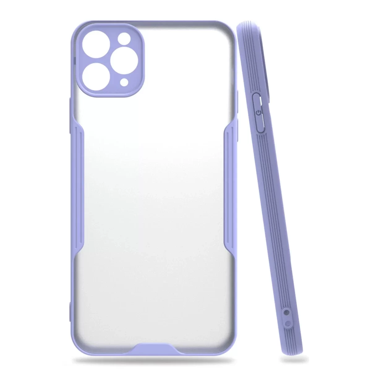 Newface Apple iPhone 11 Pro Max Kılıf Platin Silikon - Lila