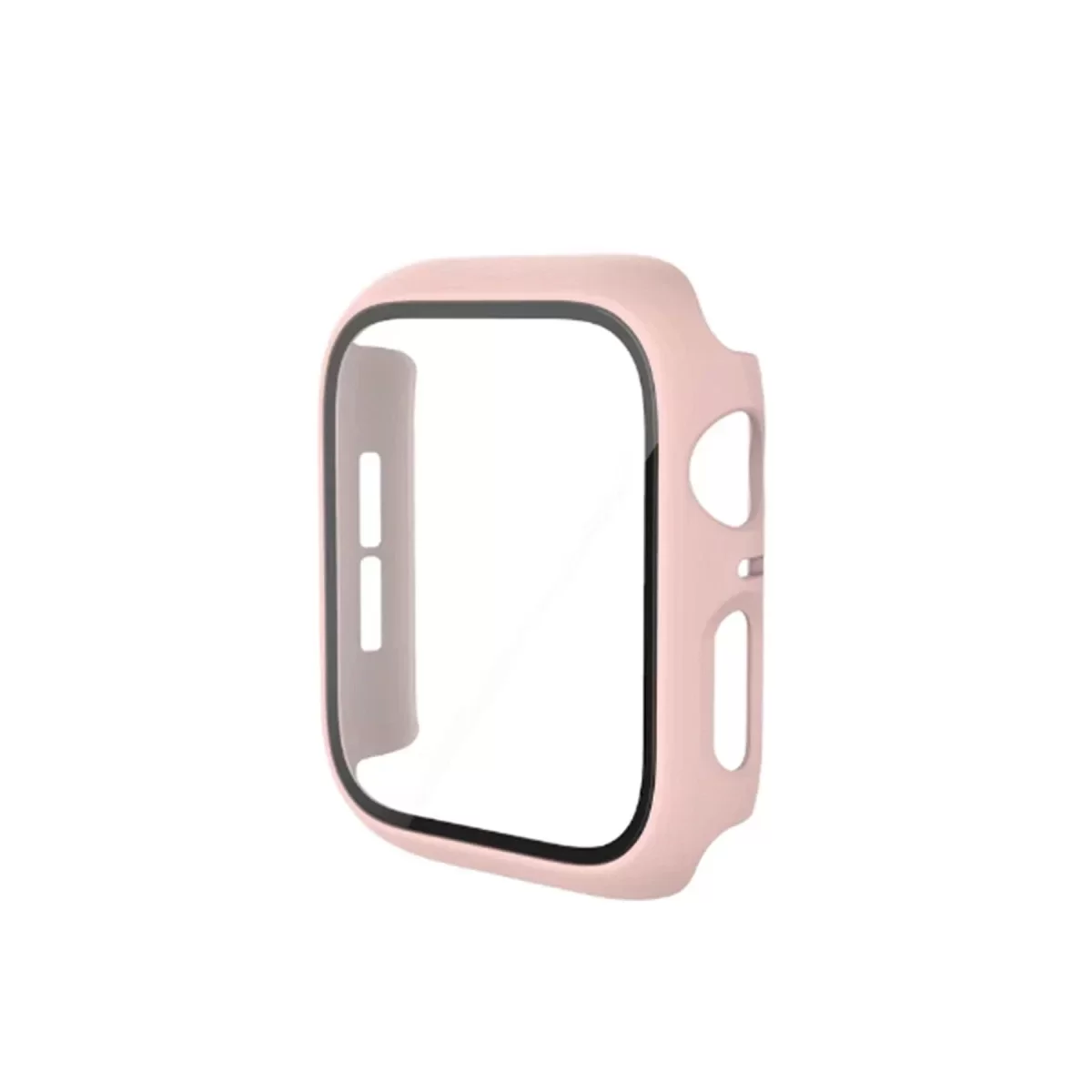Newface Apple Watch 42mm Camlı Kasa Ekran Koruyucu - Pembe