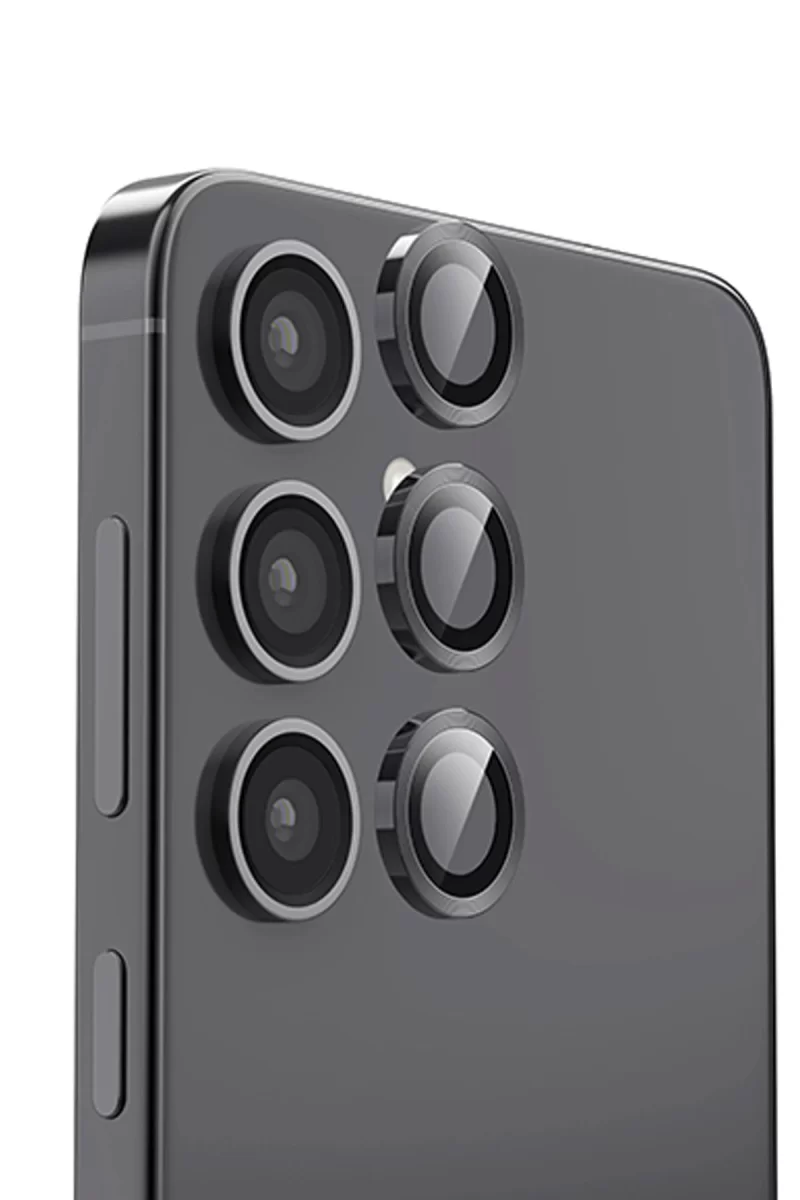 Newface Samsung Galaxy S25 Raze Metal Kamera Lens - Siyah