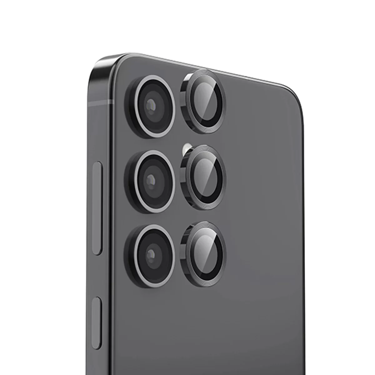 Newface Samsung Galaxy S25 Raze Metal Kamera Lens - Siyah
