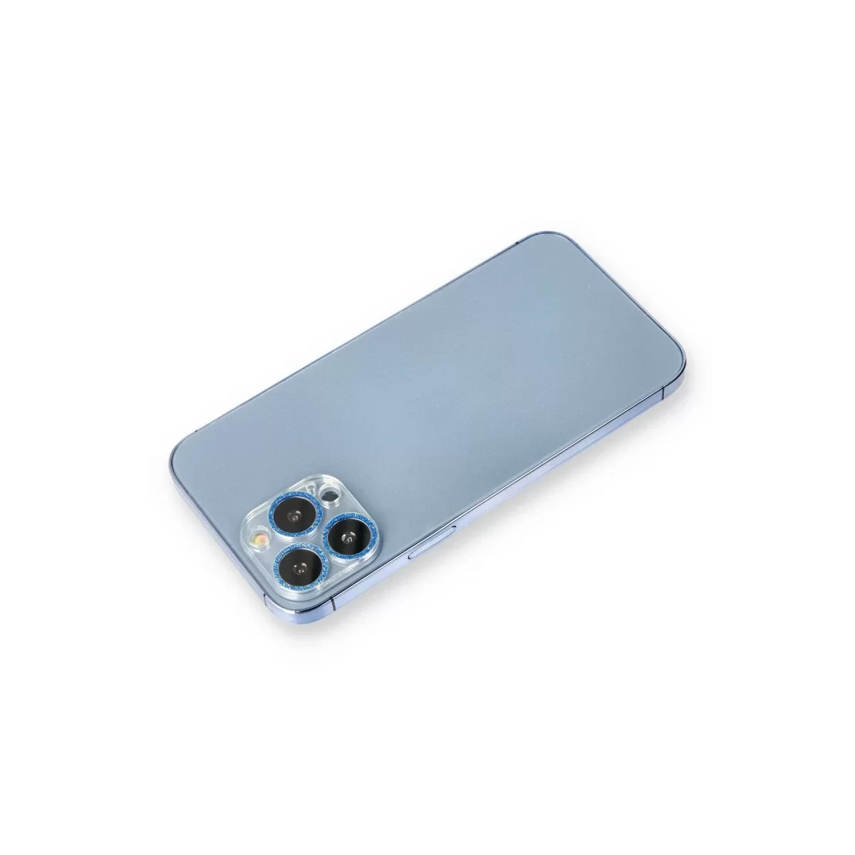 Newface Apple iPhone 12 Pro Max Shine Kamera Lens Koruma Cam - Mavi