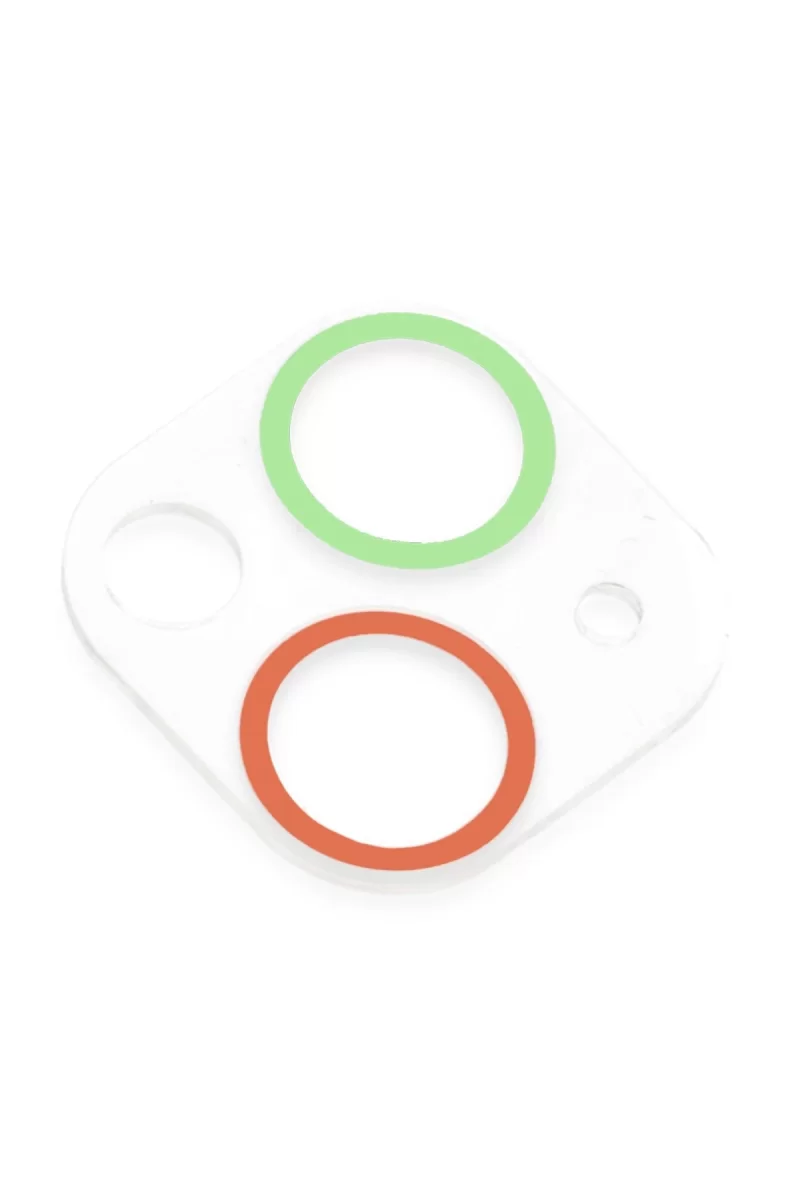 Newface Apple iPhone 13 Renkli Kamera Lens Koruma Cam - Yeşil-Pembe