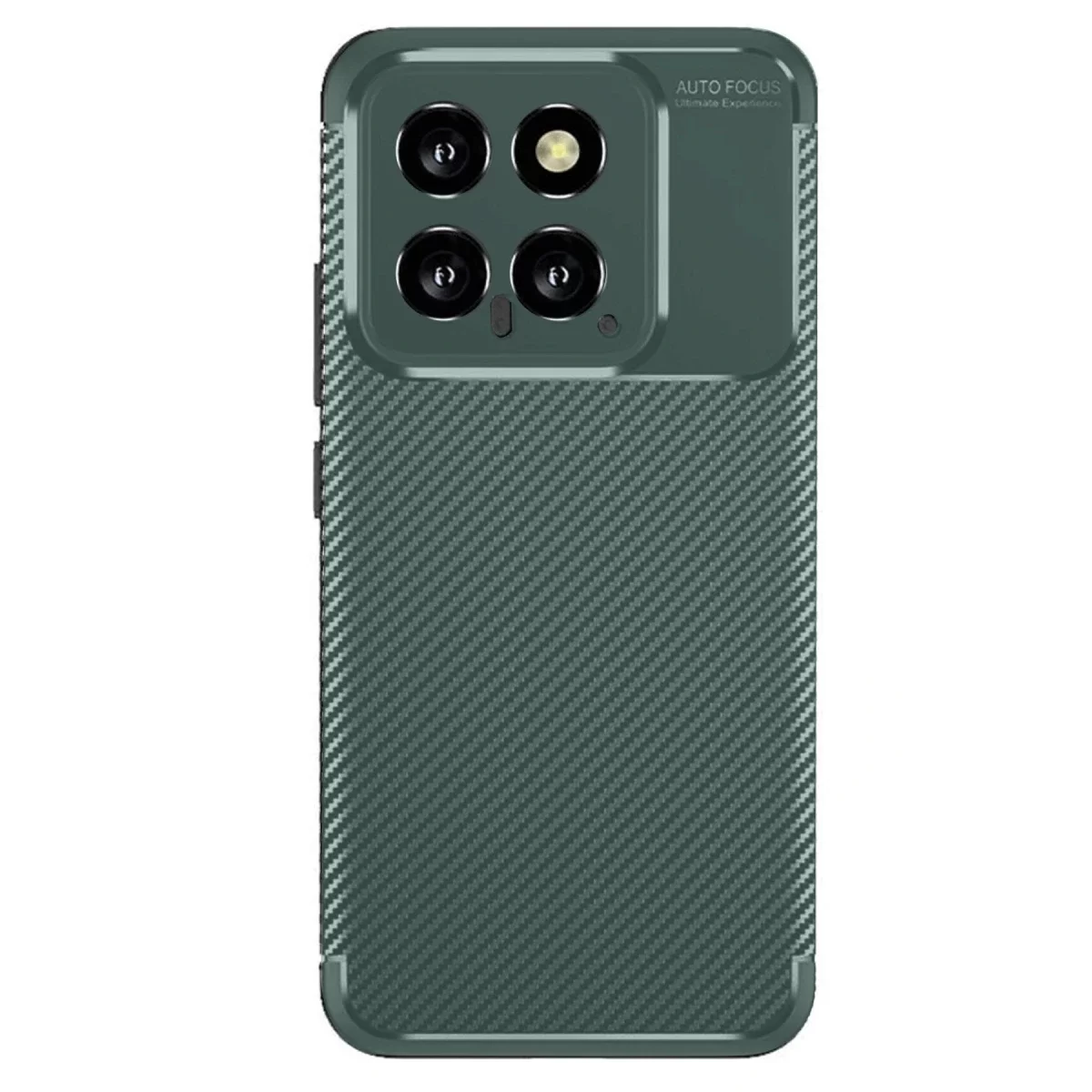 Newface Xiaomi Mi 14T Kılıf Auto Focus Karbon Kapak - Koyu Yeşil