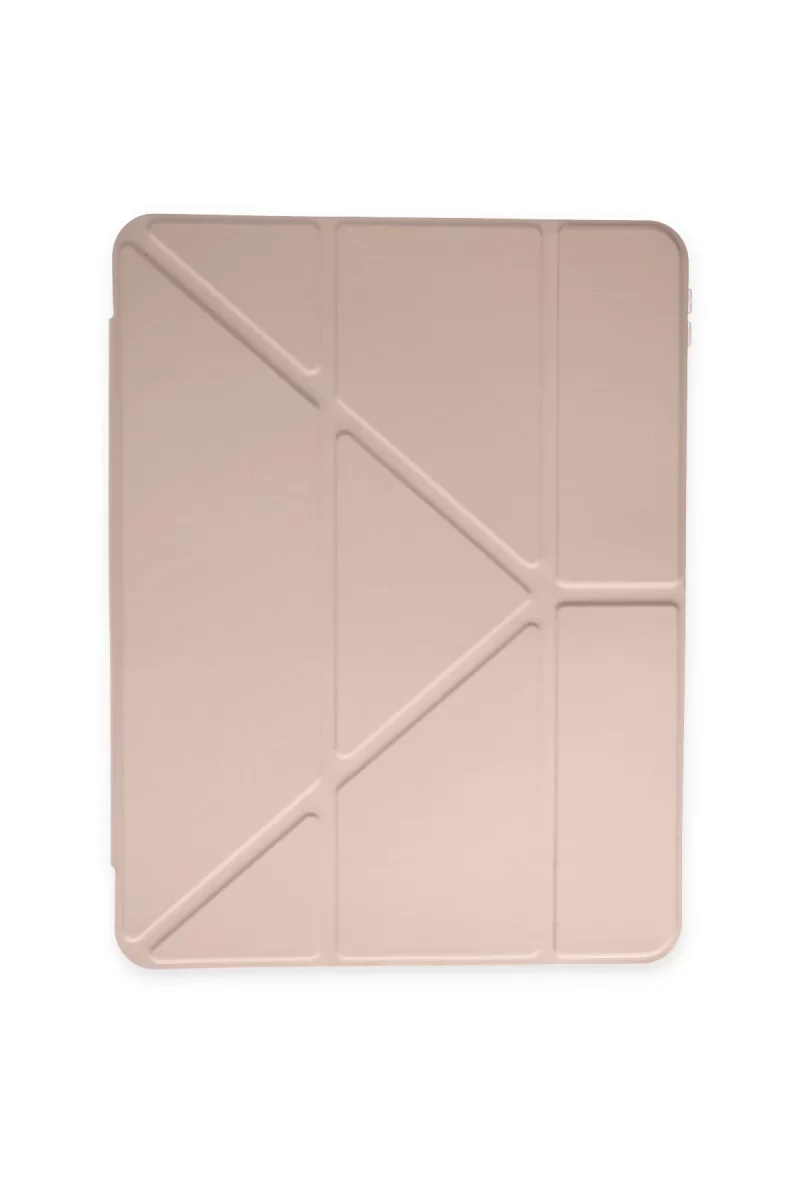 Newface Apple iPad Pro 11 (2024) Kılıf Kalemlikli Mars Tablet Kılıfı - Rose Gold