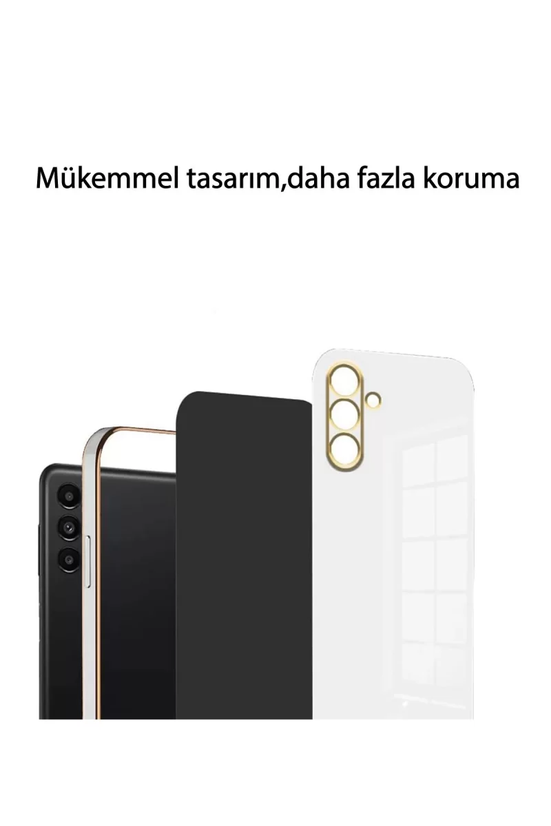 Newface Samsung Galaxy M15 Kılıf Volet Silikon - Mavi