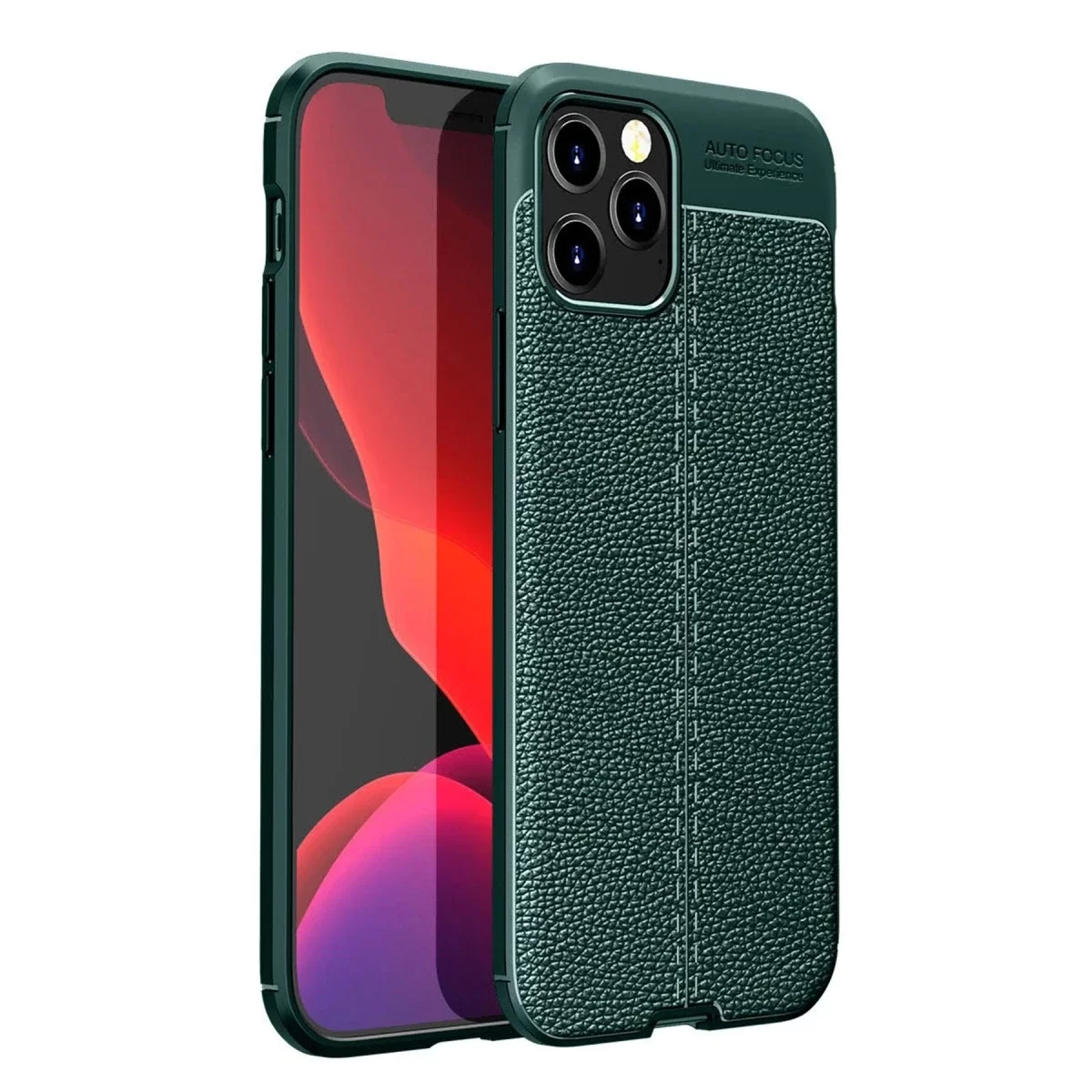 Newface Apple iPhone 12 Pro Max Kılıf Auto Focus Kapak - Yeşil