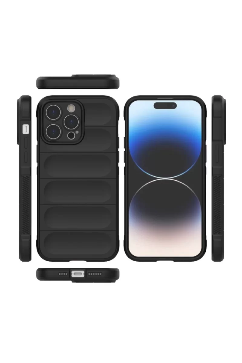 Newface Apple iPhone 16 Pro Max Kılıf Optimum Silikon - Siyah