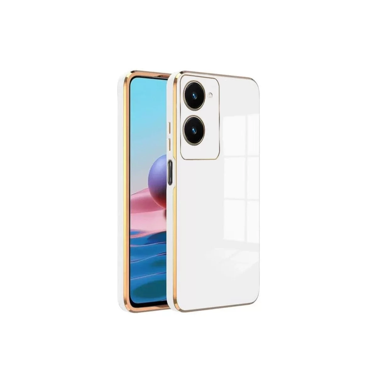Newface Vivo Y18 Kılıf Volet Silikon - Beyaz