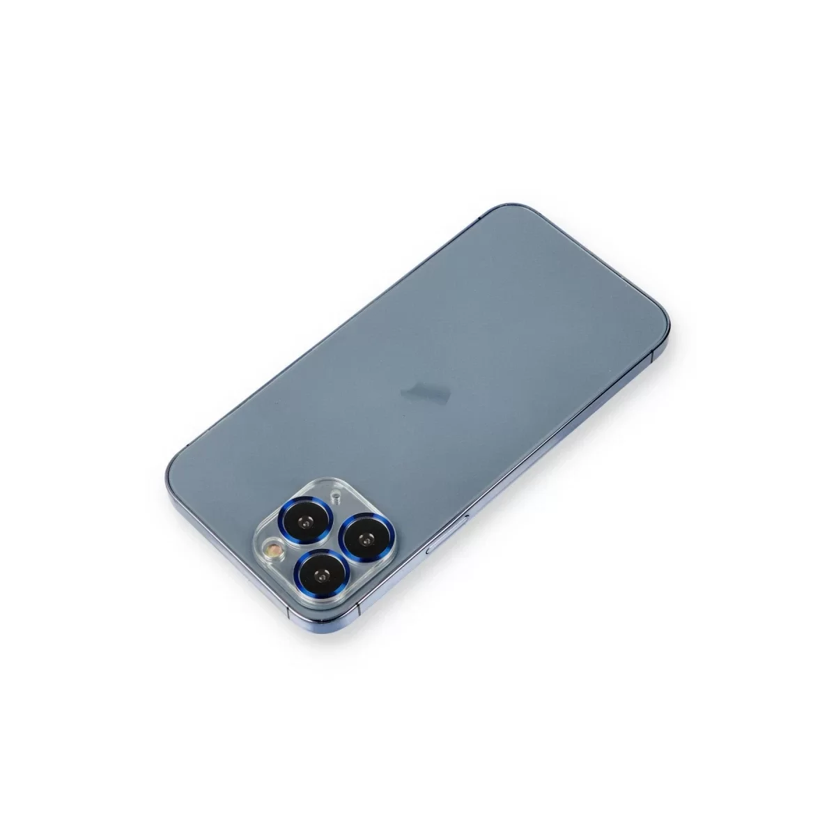 Newface Apple iPhone 11 Pro Max Metal Kamera Lens Koruma Cam - Mavi