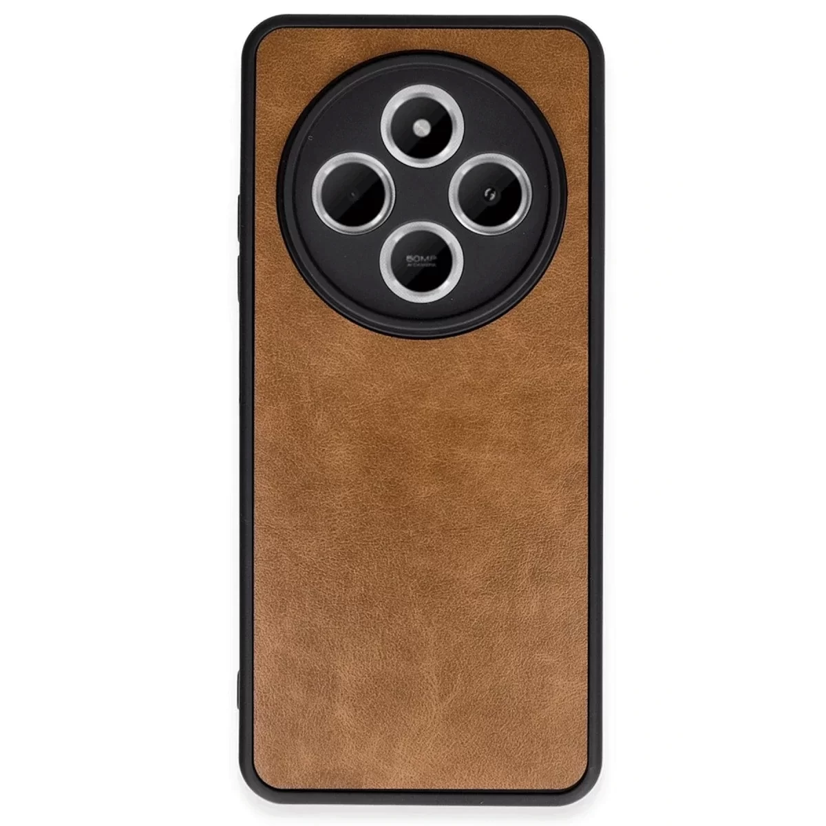 Newface Xiaomi Redmi 14C Kılıf Aras Deri Kapak - Taba