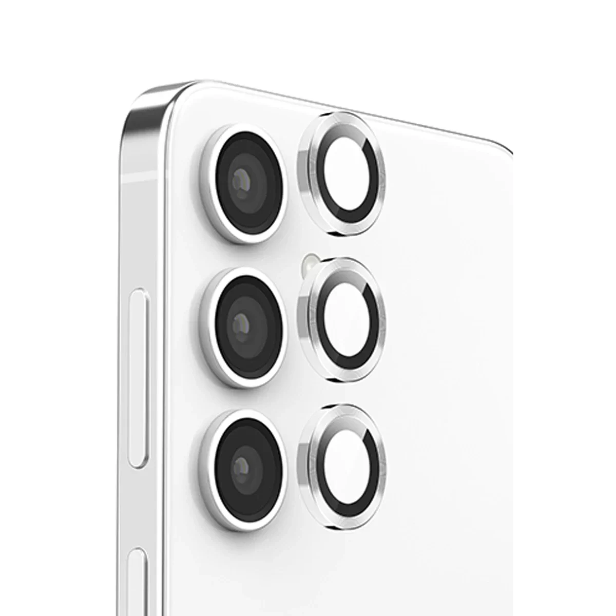 Newface Samsung Galaxy A16 5G Raze Metal Kamera Lens - Gümüş