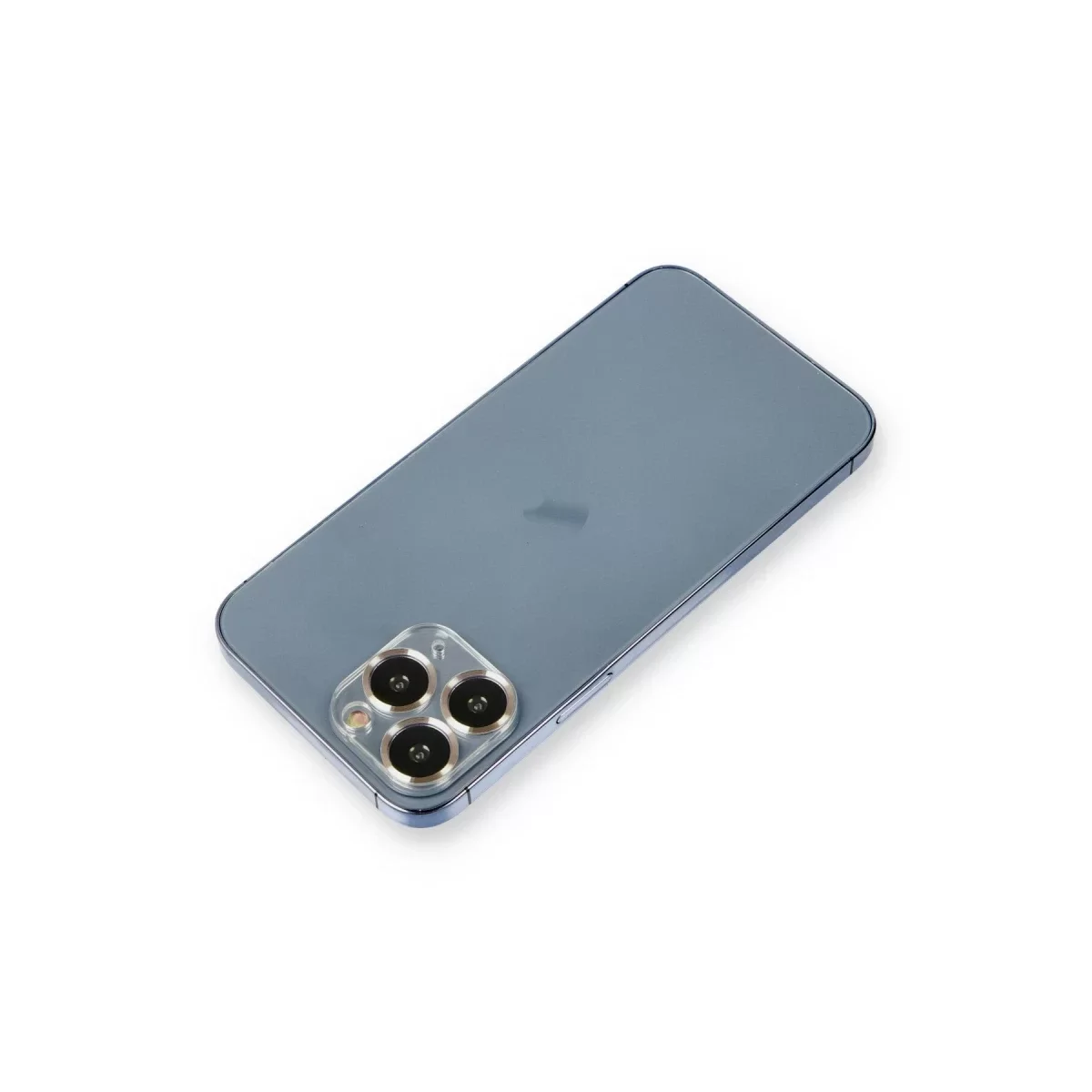 Newface Apple iPhone 11 Pro Max Metal Kamera Lens Koruma Cam - Gold