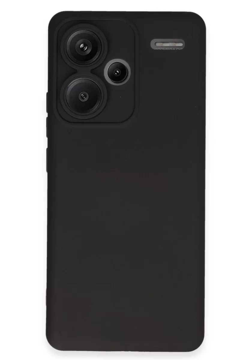 Newface Xiaomi Redmi Note 13 Pro Plus Kılıf Nano içi Kadife Silikon - Siyah