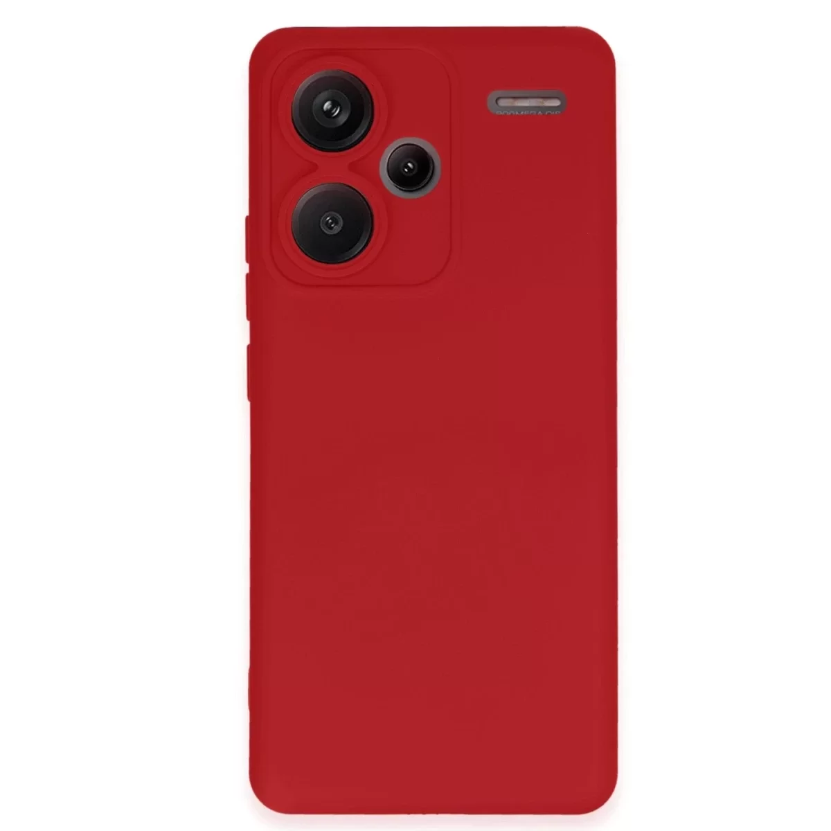Newface Xiaomi Redmi Note 13 Pro Plus Kılıf Nano içi Kadife Silikon - Kırmızı