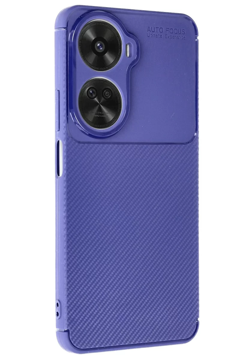 Newface Huawei Nova 12 SE Kılıf Auto Focus Karbon Kapak - Lacivert