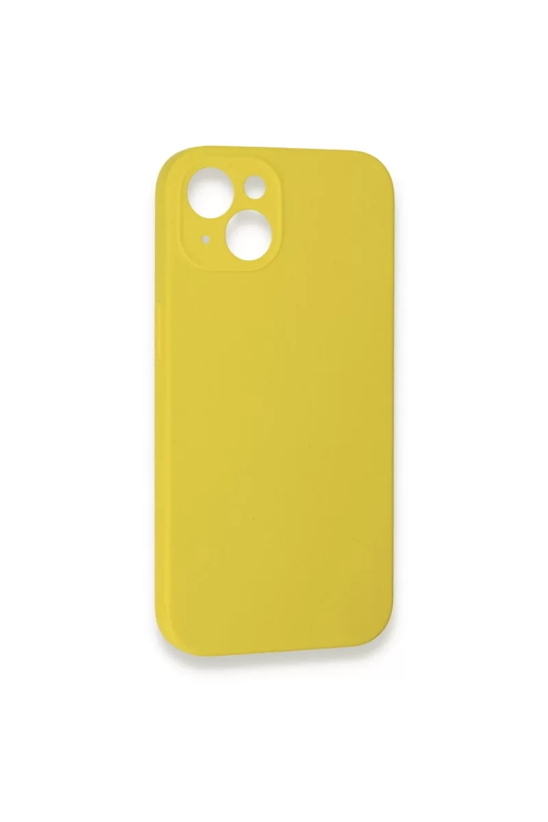 Newface Apple iPhone 13 Mini Kılıf Lansman Legant Silikon - Sarı