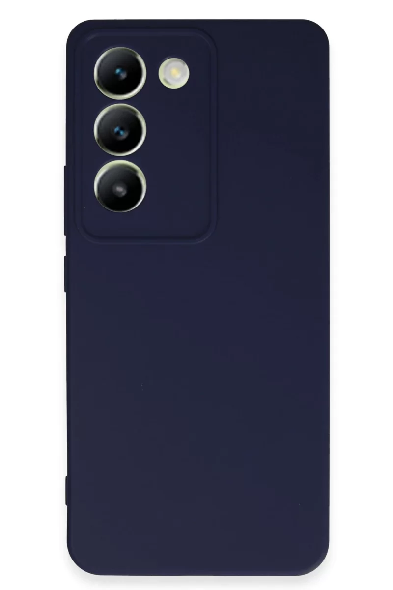 Newface Vivo V30 Lite 4G Kılıf First Silikon - Lacivert