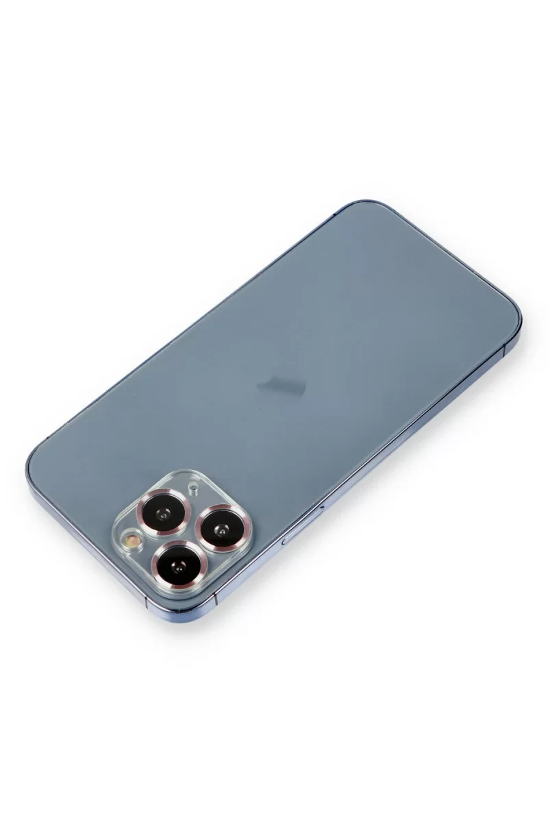 Newface Apple iPhone 11 Pro Max Metal Kamera Lens Koruma Cam - Mor