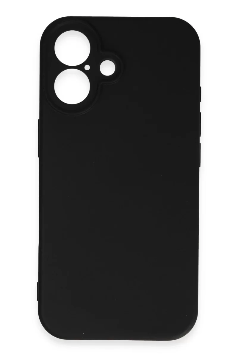Newface Apple iPhone 16 Kılıf First Silikon - Siyah