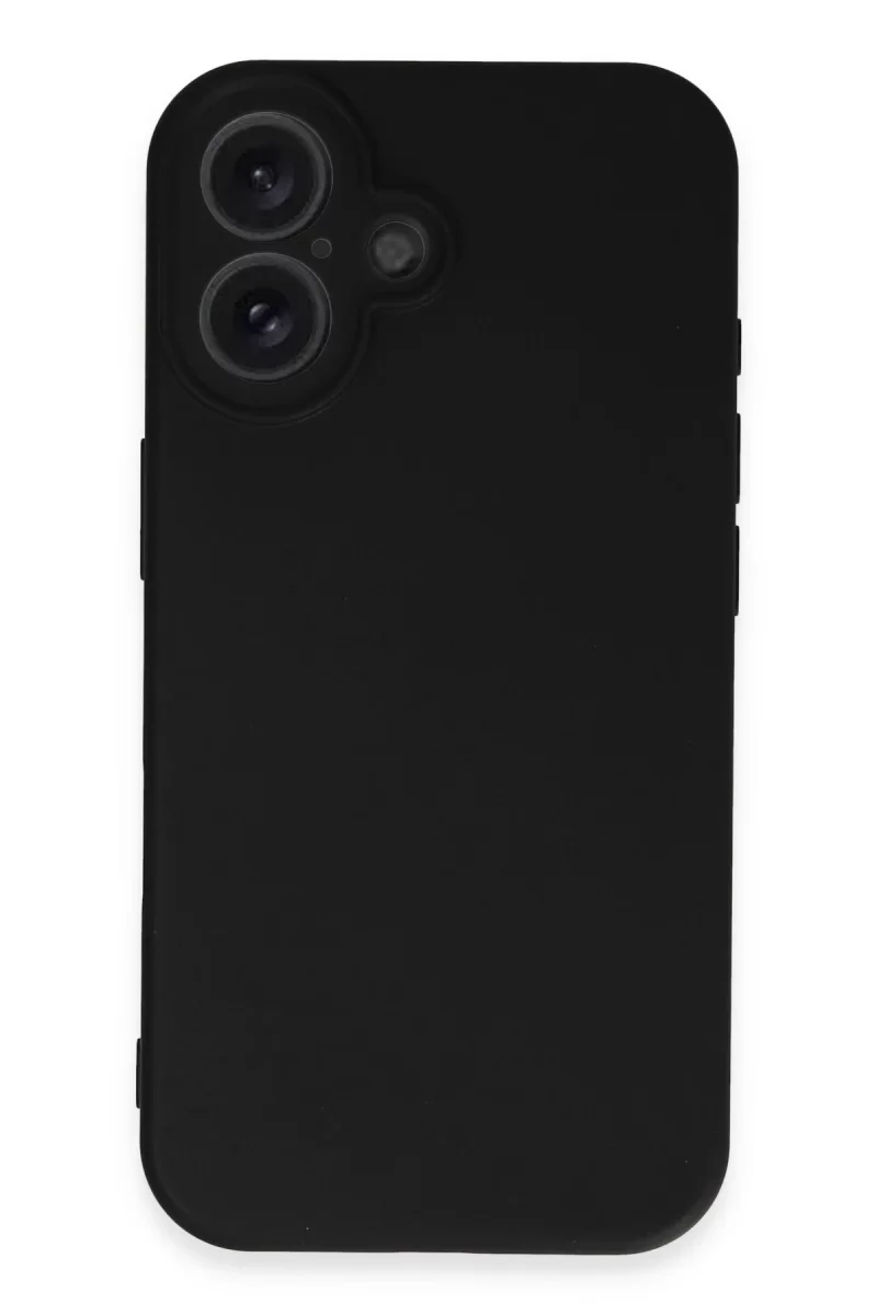 Newface Apple iPhone 16 Kılıf First Silikon - Siyah