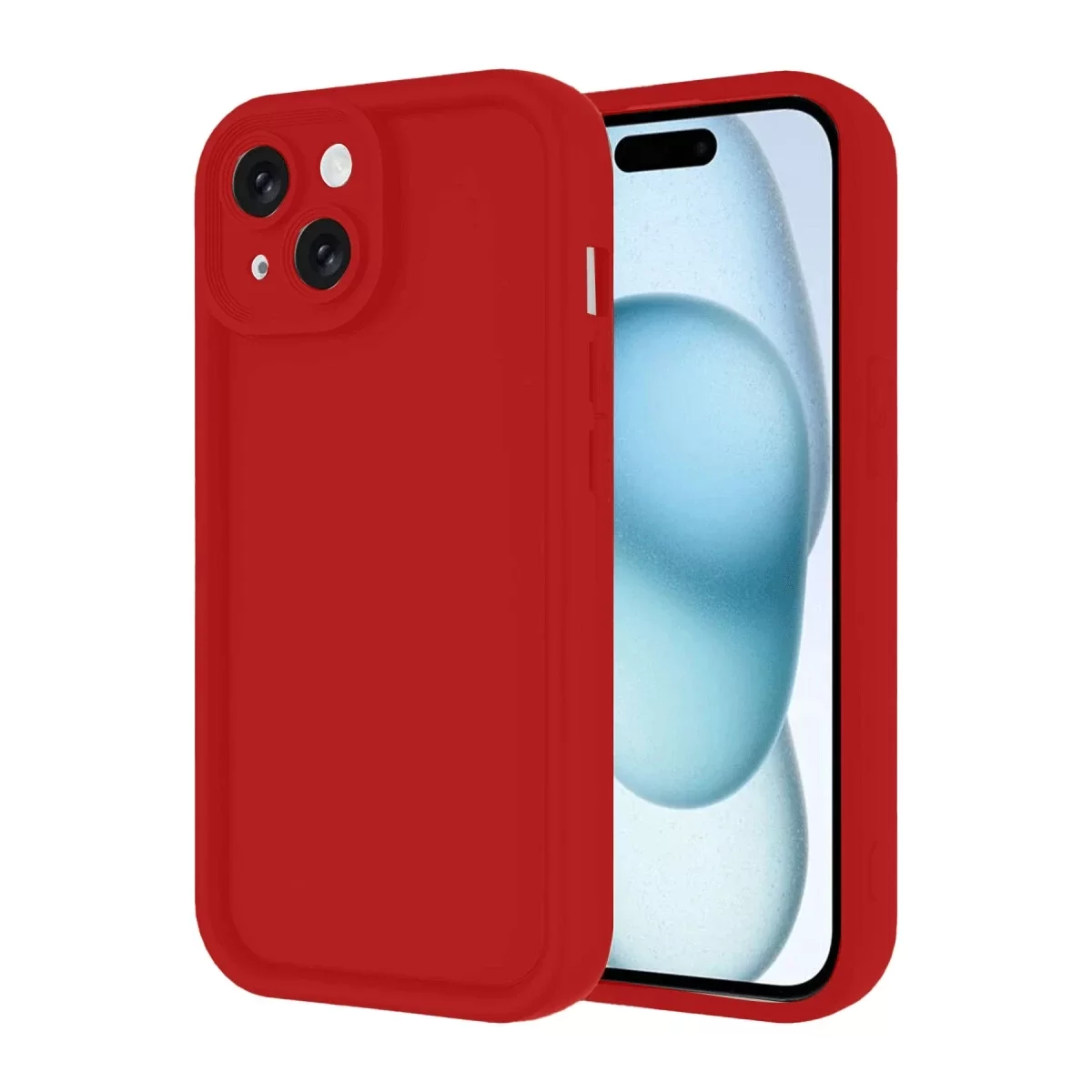Newface Apple iPhone 14 Kılıf Viera Silikon - Kırmızı
