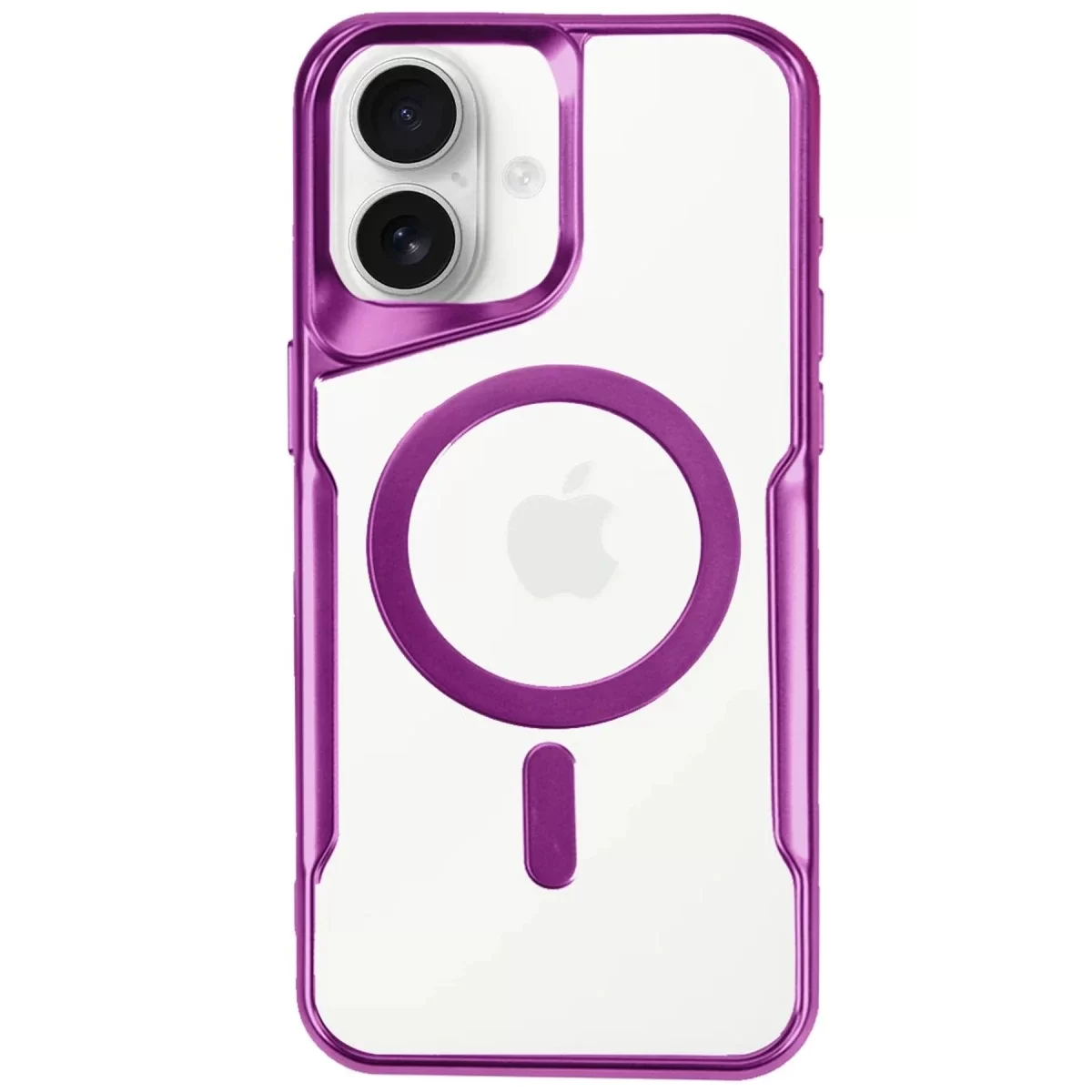 Newface Apple iPhone 16 Plus Kılıf Boyi Magsafe Silikon Kapak - Pembe