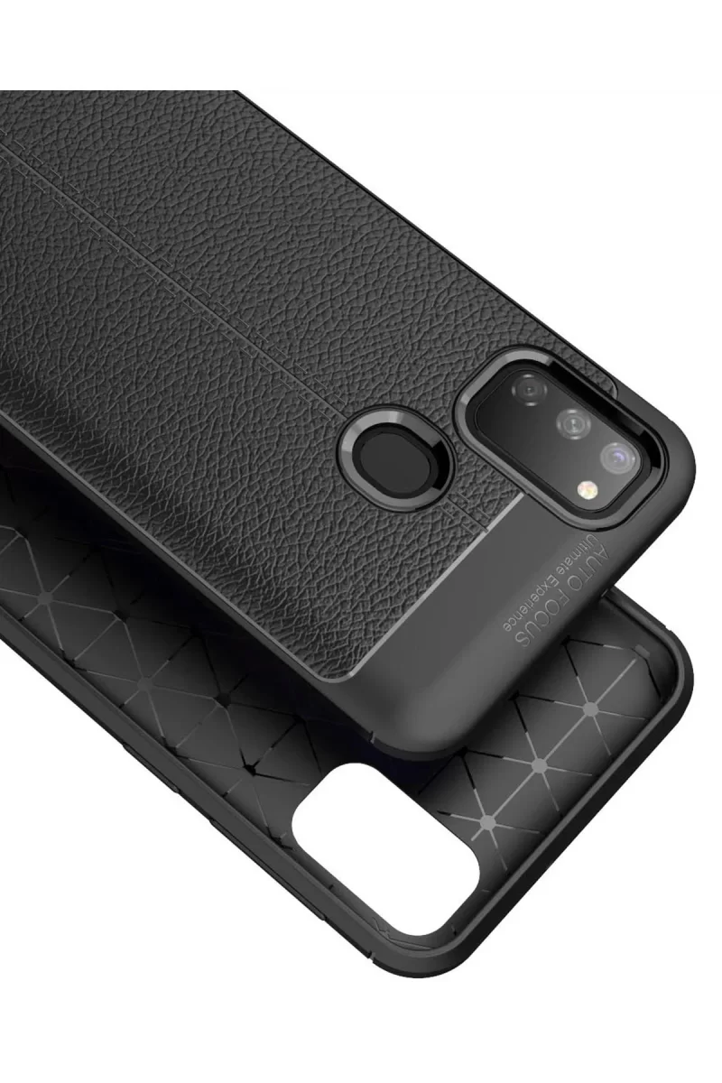 Newface Samsung Galaxy M30S Kılıf Auto Focus Kapak - Kırmızı