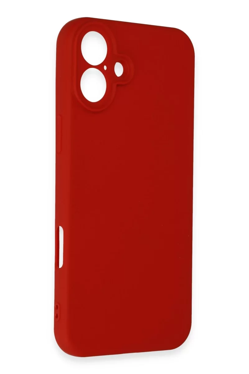 Newface Apple iPhone 16 Plus Kılıf First Silikon - Kırmızı