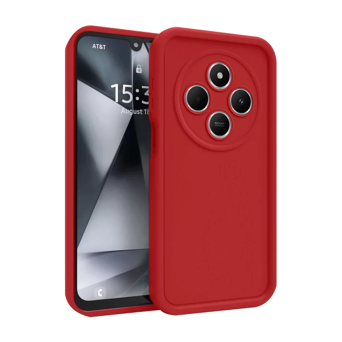 Newface Xiaomi Redmi 14C Kılıf Viera Silikon - Kırmızı