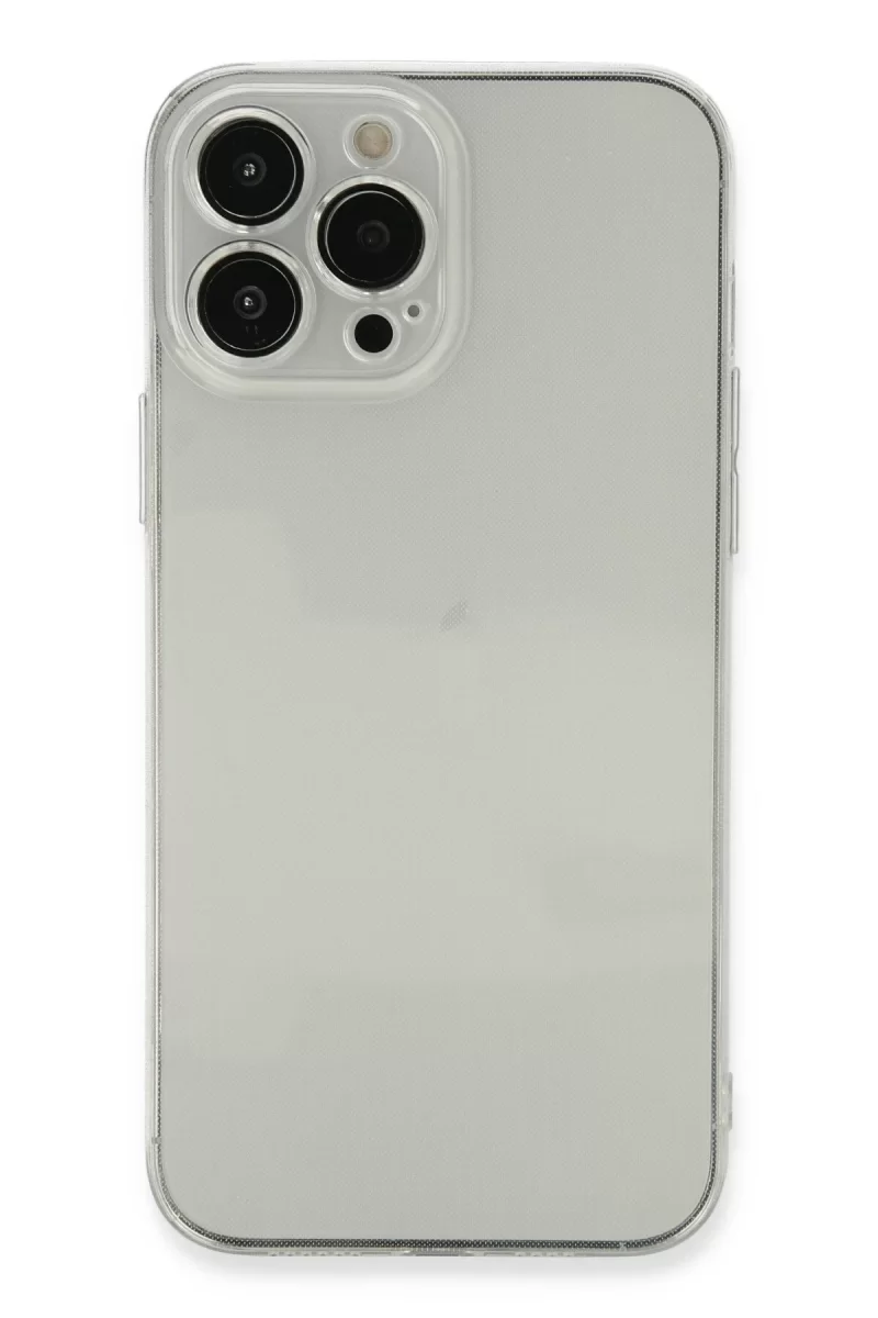 Newface Apple iPhone 13 Pro Max Kılıf Fly Lens Silikon - Şeffaf