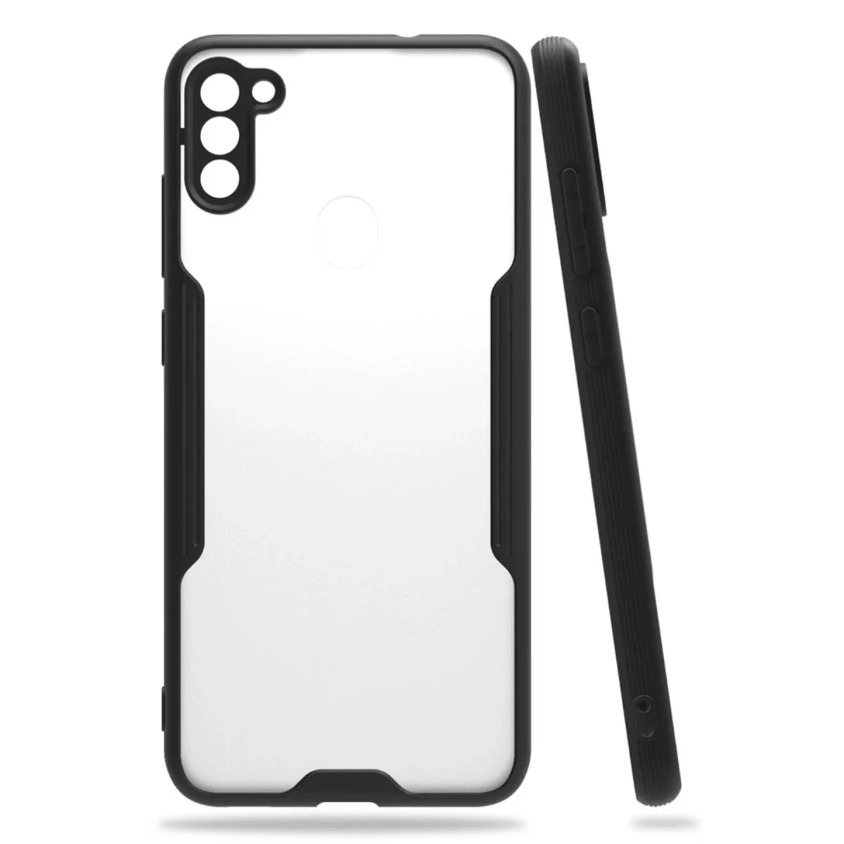 Newface Samsung Galaxy A11 Kılıf Platin Silikon - Siyah