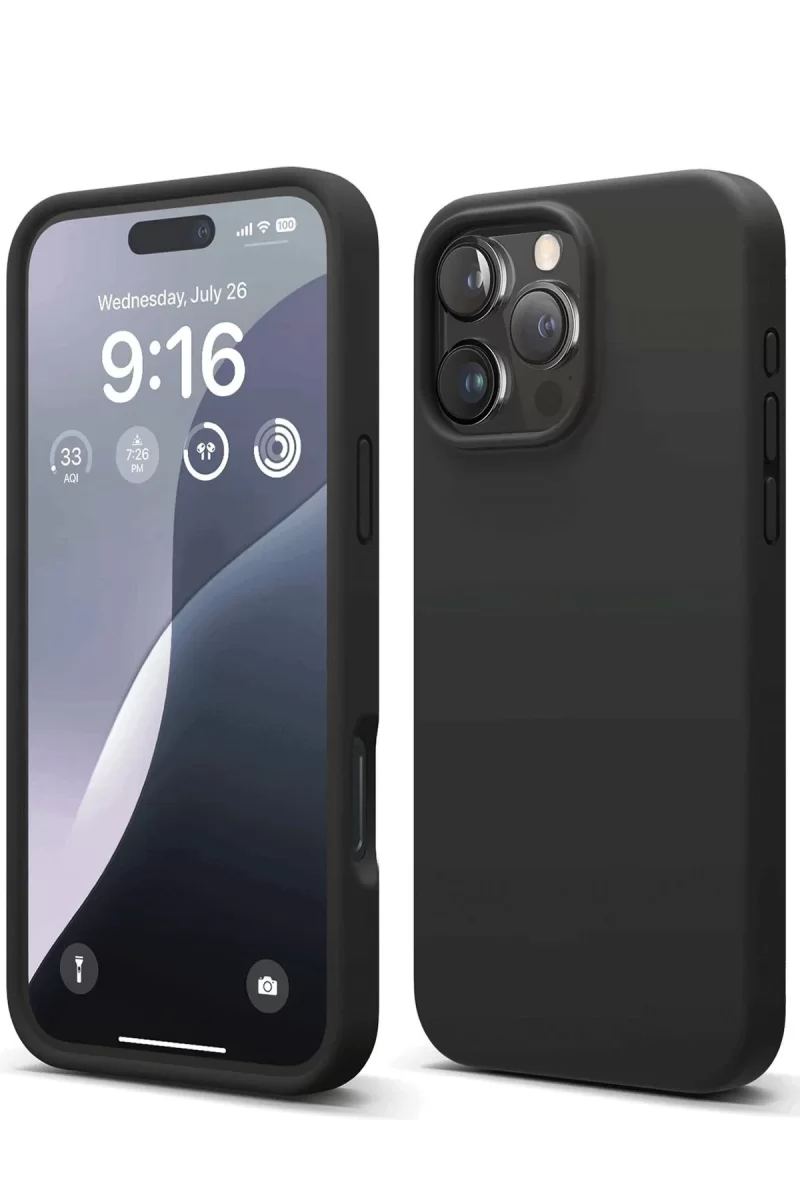 Newface Apple iPhone 16 Pro Kılıf First Silikon - Siyah