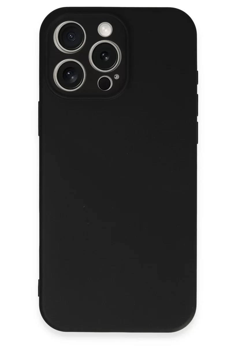 Newface Apple iPhone 16 Pro Kılıf First Silikon - Siyah