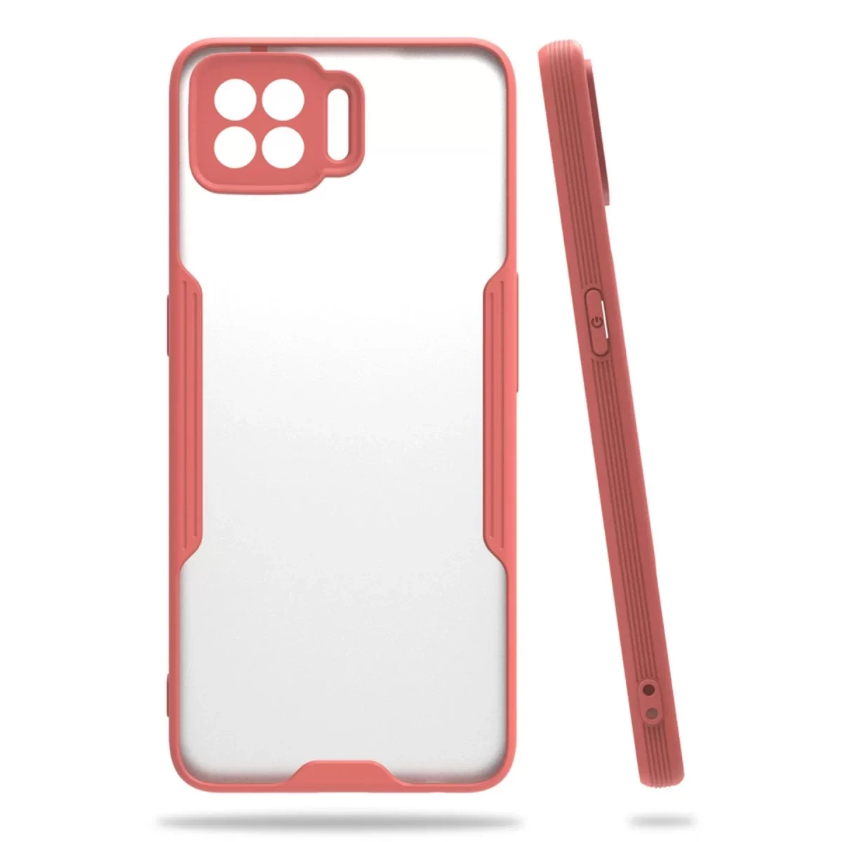 Newface Oppo A73 Kılıf Platin Silikon - Pembe