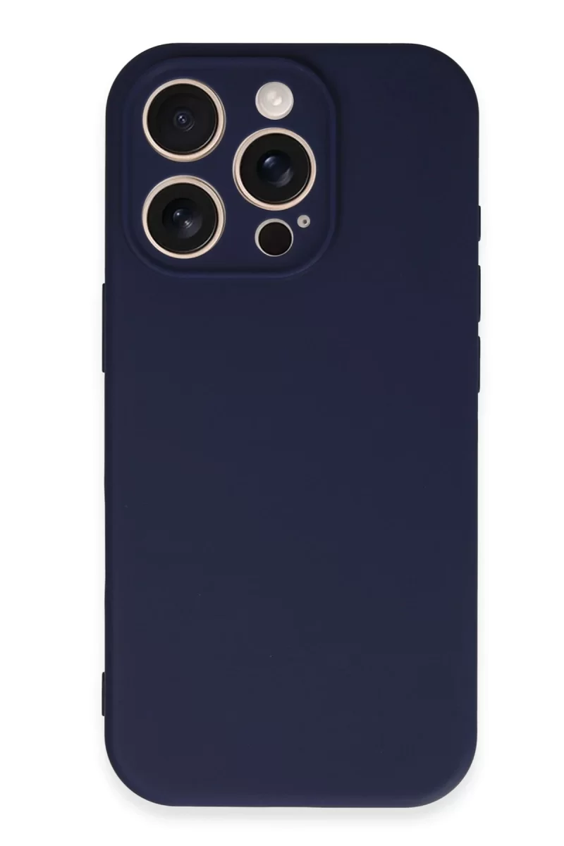 Newface Apple iPhone 16 Pro Kılıf First Silikon - Lacivert