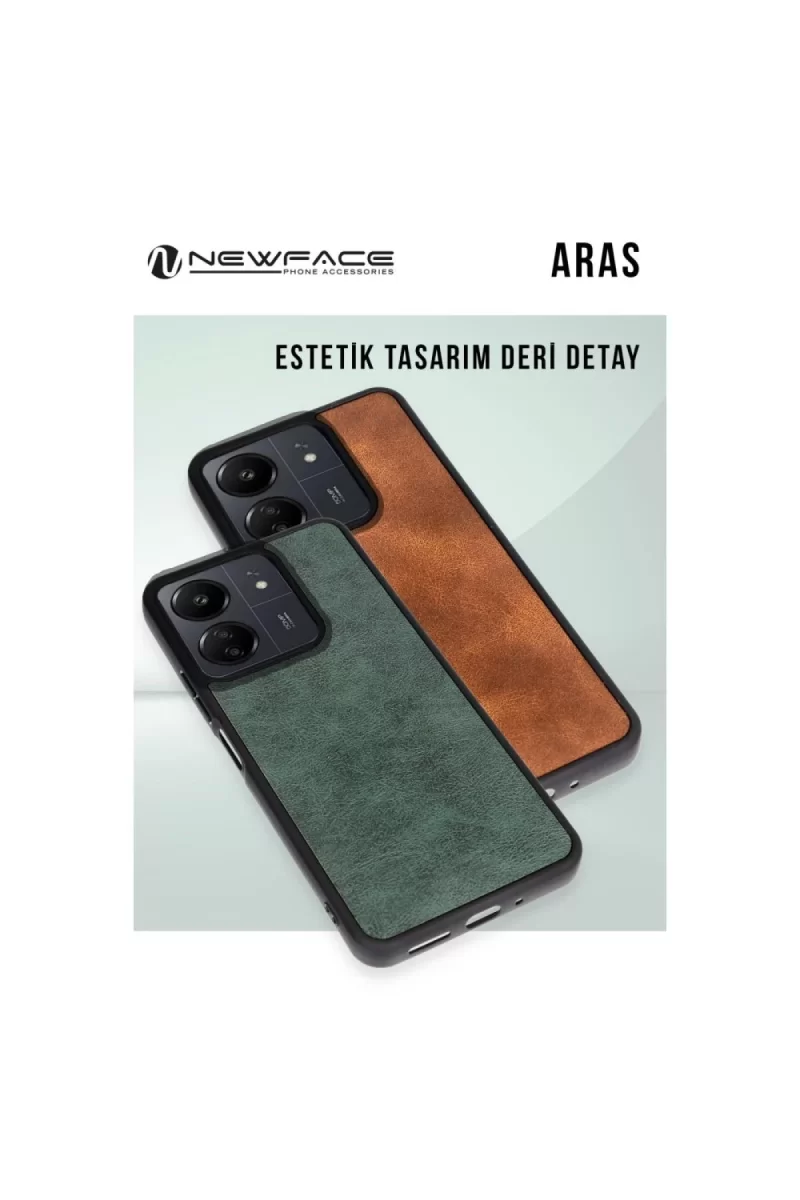 Newface Apple iPhone 16 Plus Kılıf Aras Deri Kapak - Lacivert
