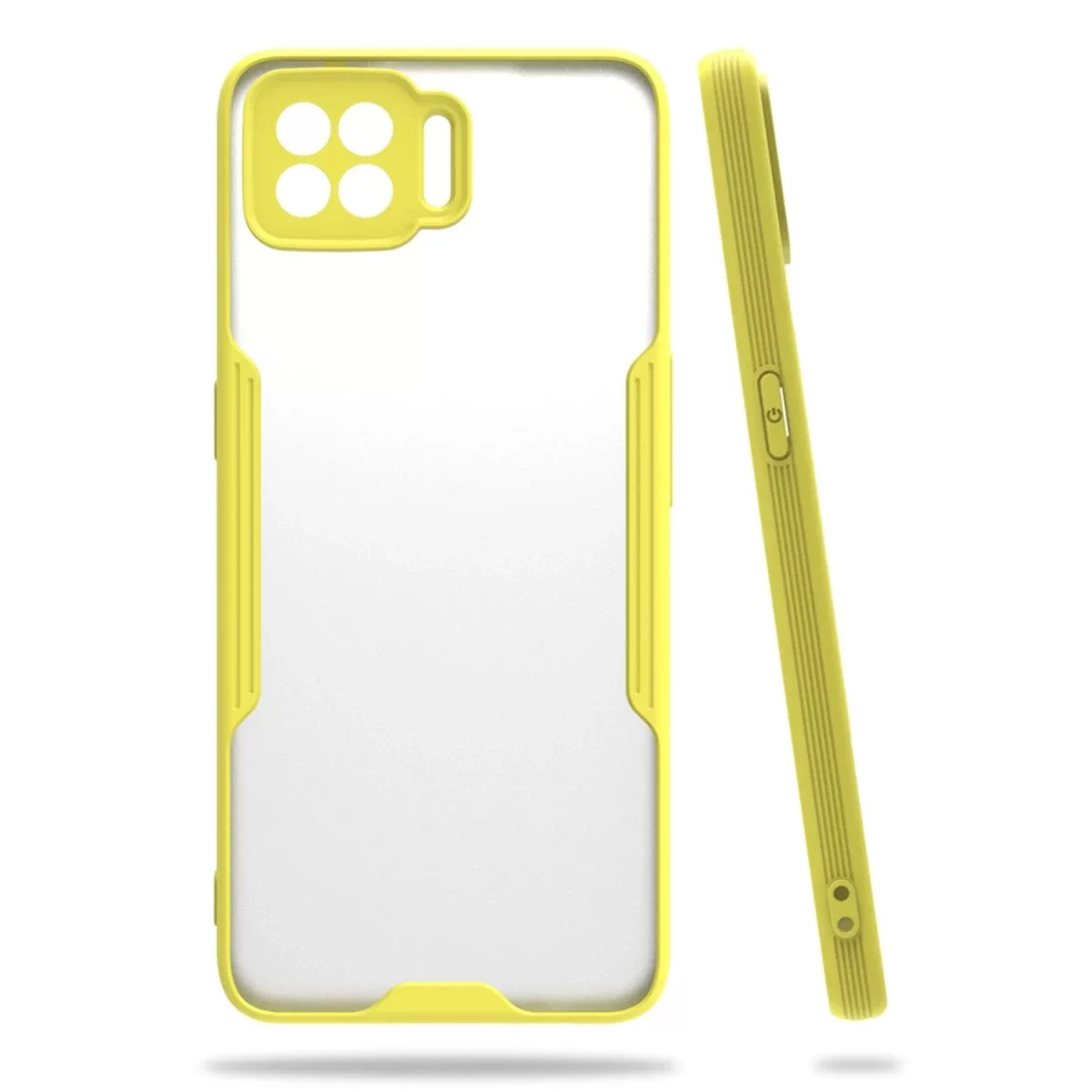 Newface Oppo A73 Kılıf Platin Silikon - Sarı