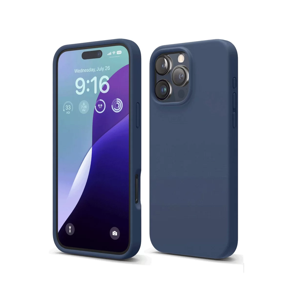Newface Apple iPhone 16 Pro Max Kılıf First Silikon - Lacivert