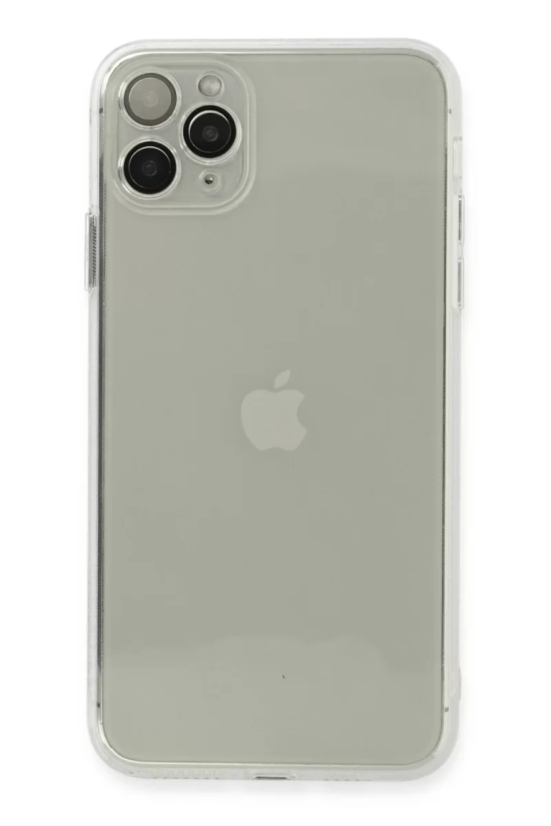 Newface Apple iPhone 11 Pro Max Kılıf Fly Lens Silikon - Şeffaf