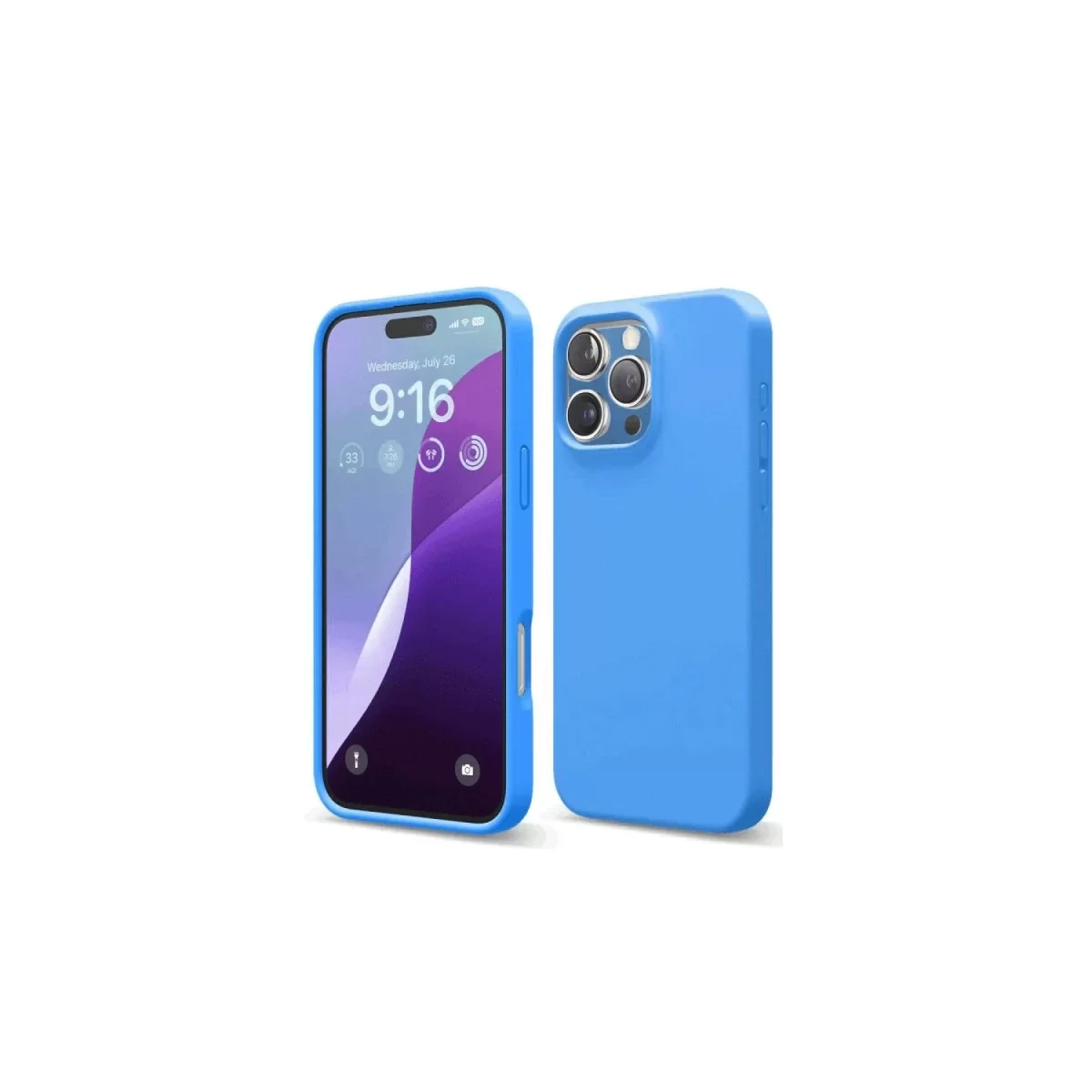 Newface Apple iPhone 16 Pro Max Kılıf First Silikon - Mavi