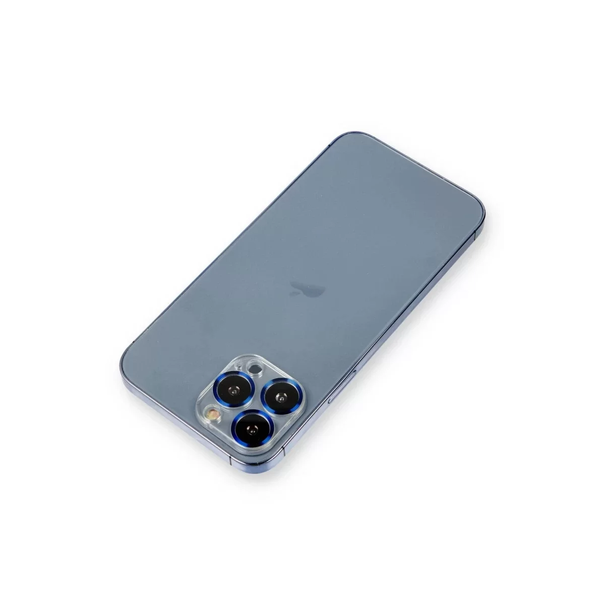 Newface Apple iPhone 12 Pro Metal Kamera Lens Koruma Cam - Mavi