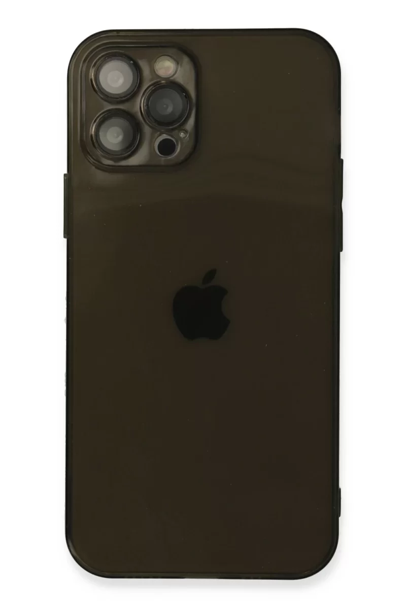 Newface Apple iPhone 12 Pro Kılıf Fly Lens Silikon - Siyah