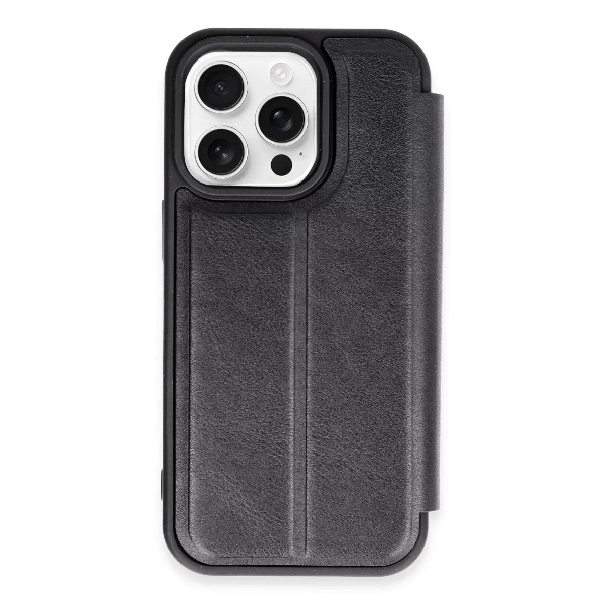 Newface Apple iPhone 14 Pro Kılıf Flip Cover - Siyah